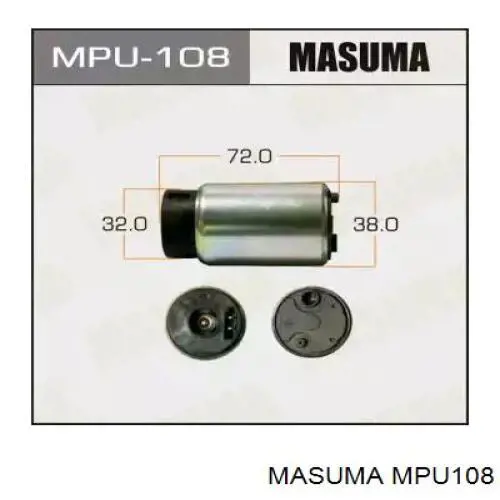 MPU108 Masuma элемент-турбинка топливного насоса