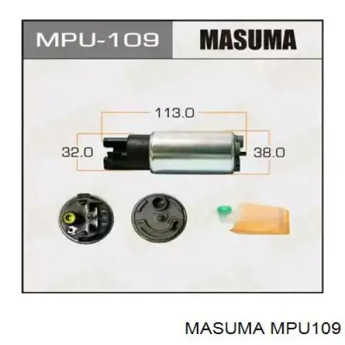 Элемент-турбинка топливного насоса MASUMA MPU109