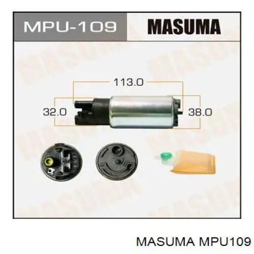 Элемент-турбинка топливного насоса Masuma MPU109 цена, от 32.51 USD