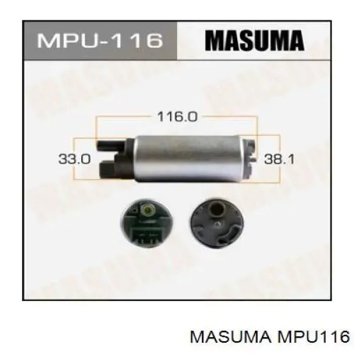 Насос топливный Masuma MPU116 цена, от 46.79 USD