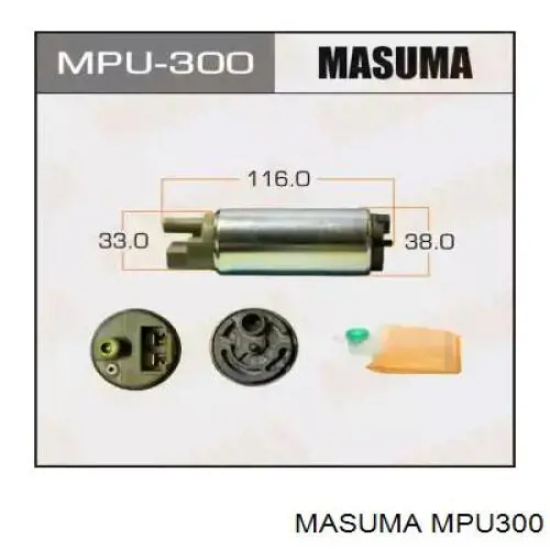 MPU300 Masuma элемент-турбинка топливного насоса