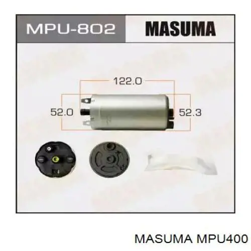Элемент-турбинка топливного насоса MPU400 Masuma