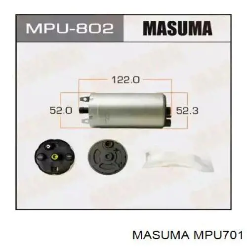 Elemento de turbina de bomba de combustible MPU701 Masuma