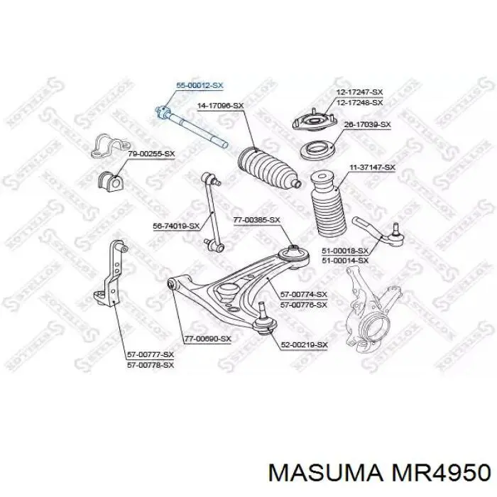 MR4950 Masuma Управление рулевое в сборе
