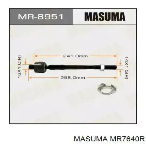 Barra de acoplamiento derecha MR7640R Masuma