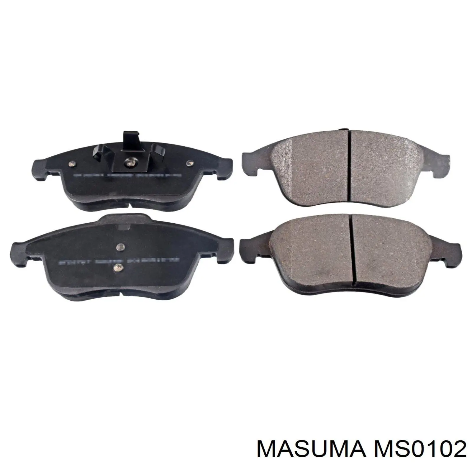 MS0102 Masuma колодки тормозные передние дисковые