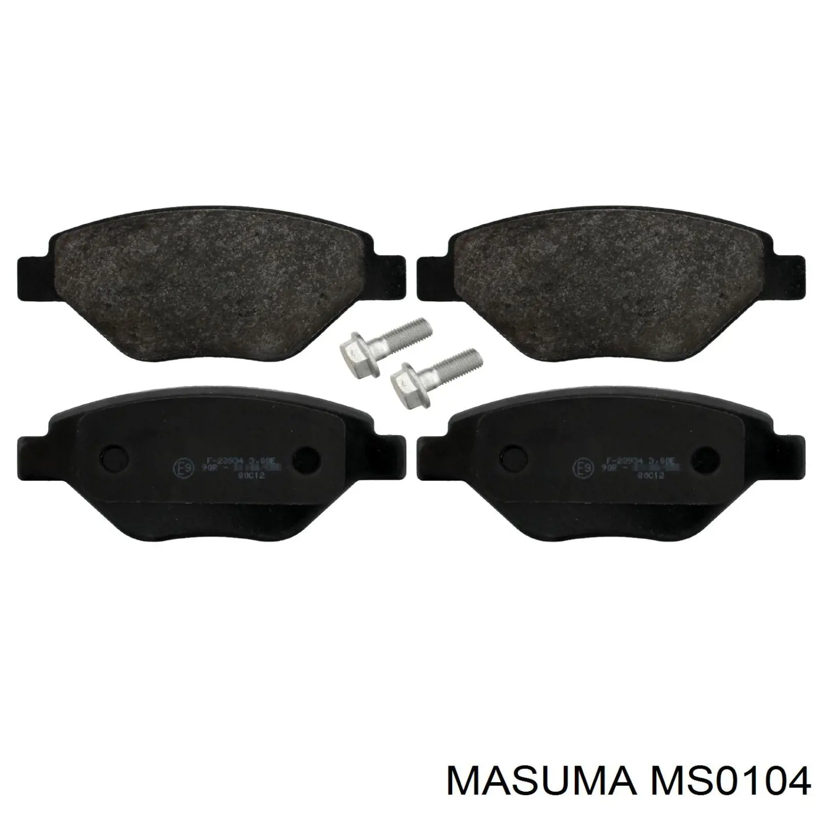 MS0104 Masuma колодки тормозные передние дисковые