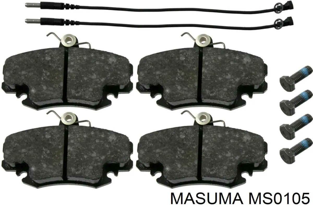 MS0105 Masuma колодки тормозные передние дисковые