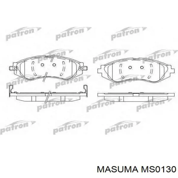 Купить MS0130 Masuma Колодки тормозные