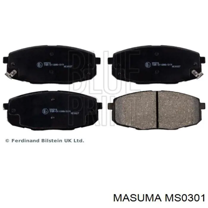 Купить MS0301 Masuma Колодки тормозные