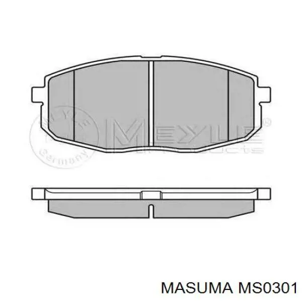 Передние тормозные колодки MS0301 Masuma