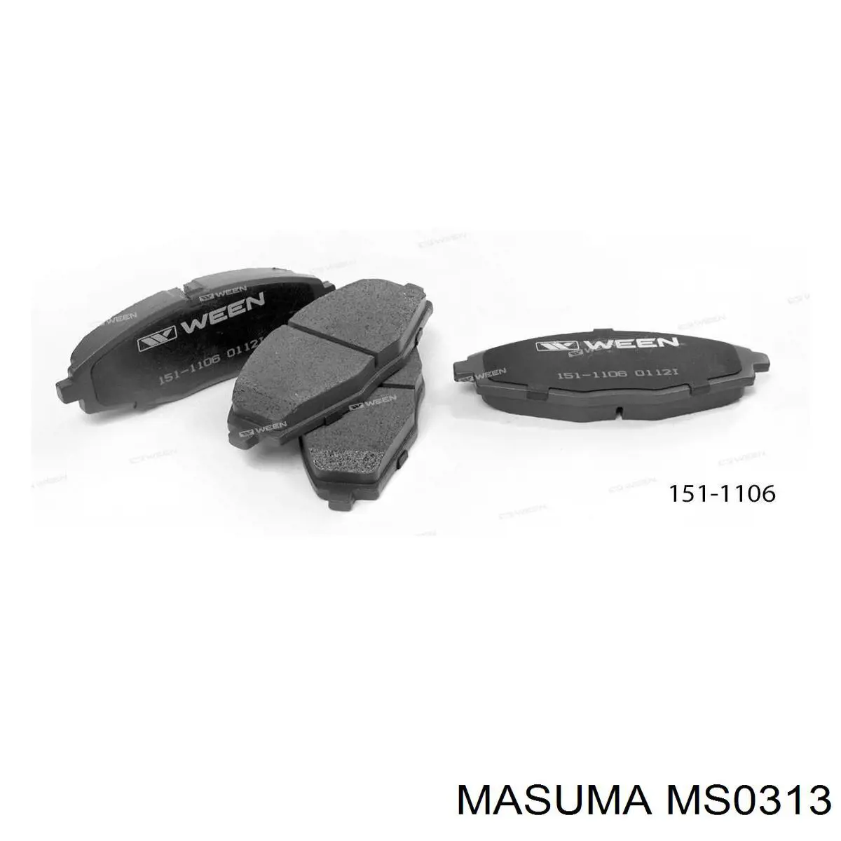Передние тормозные колодки MS0313 Masuma