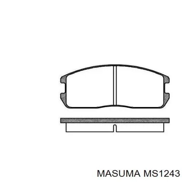 Колодки дисковые  Masuma MS1243 цена, от 19.56 USD
