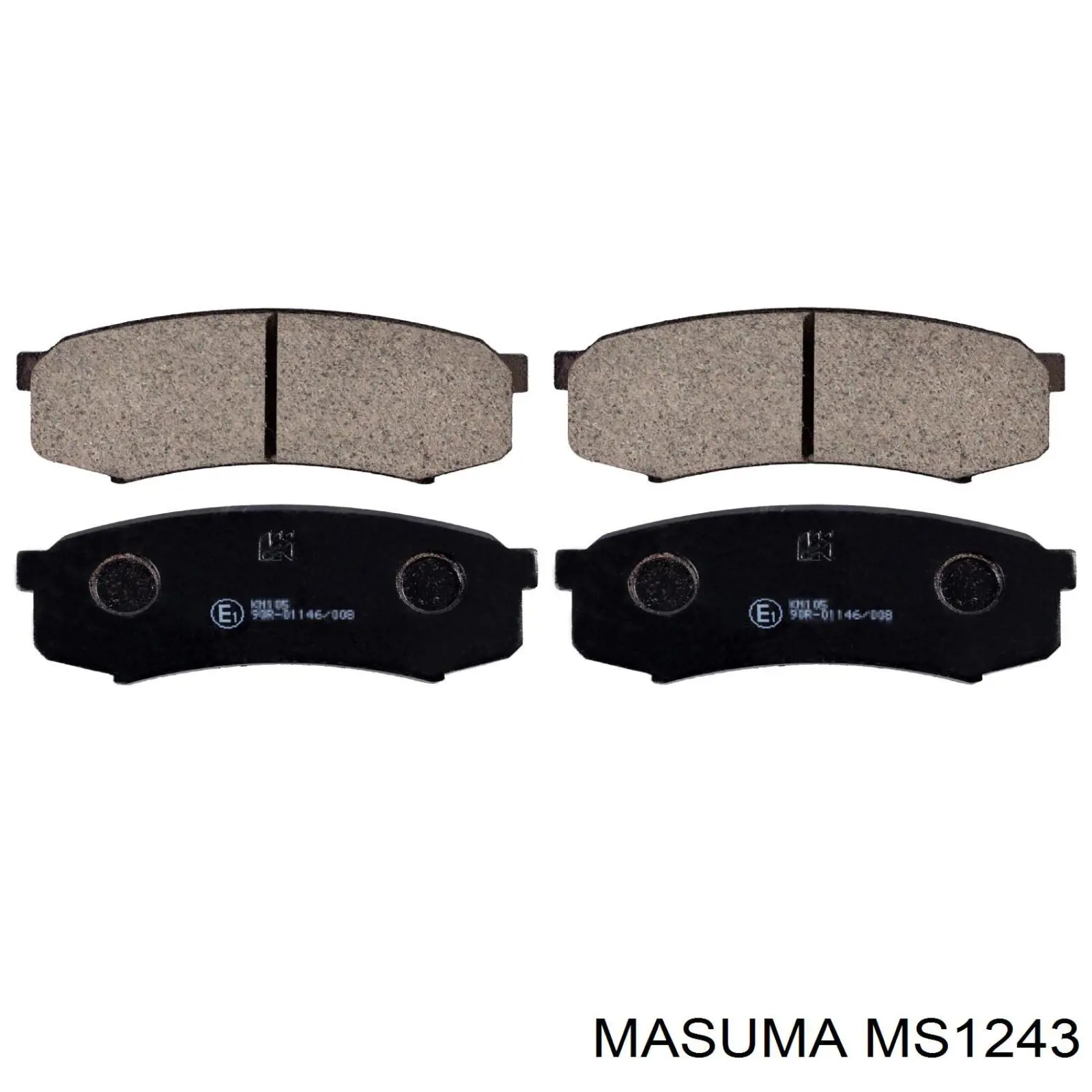 Pastillas de freno traseras MS1243 Masuma