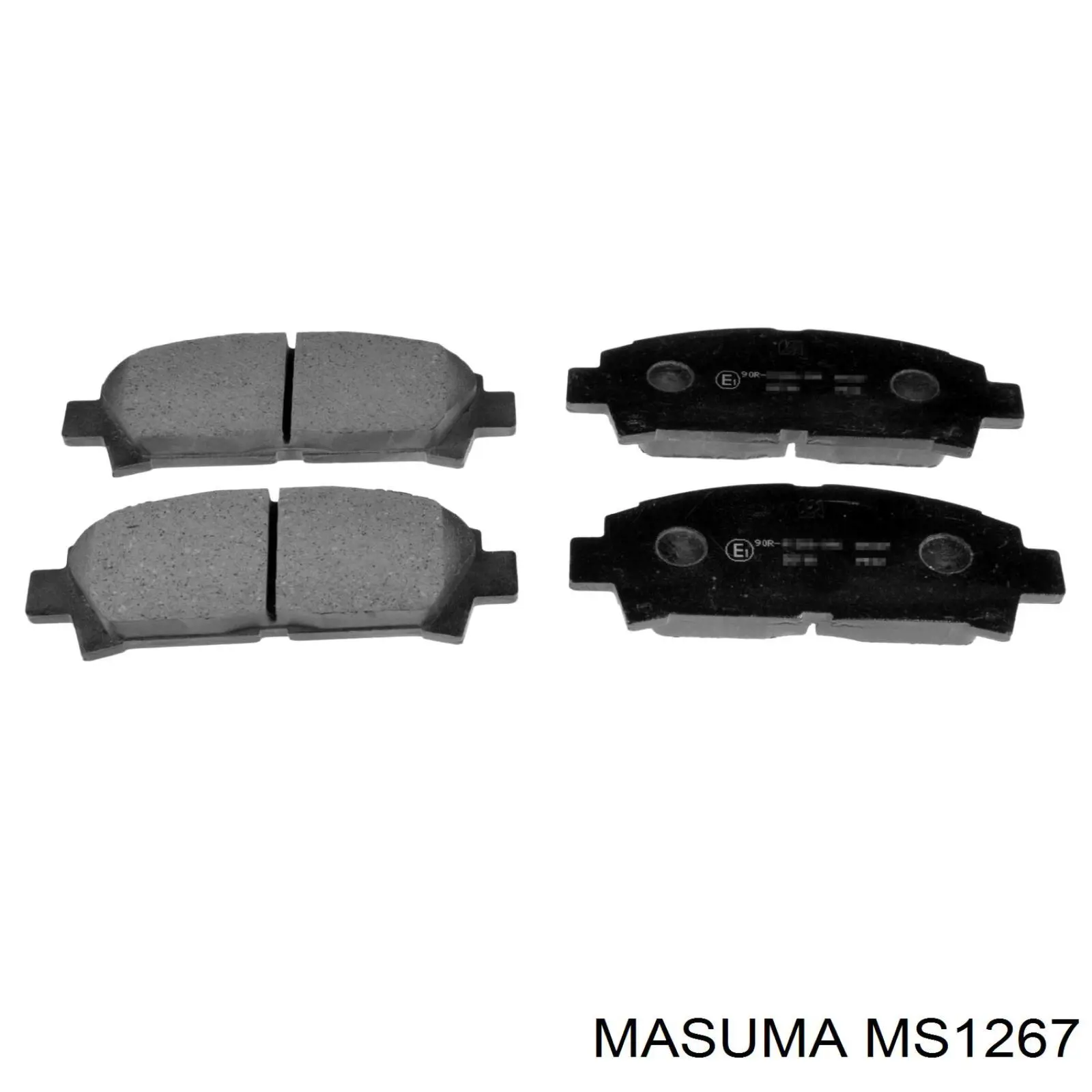 Передние тормозные колодки MS1267 Masuma