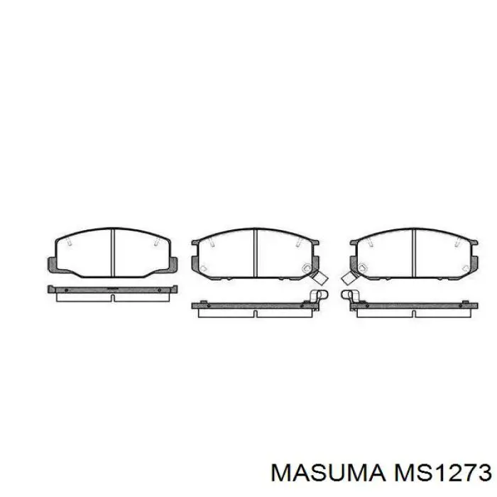 Передние тормозные колодки MS1273 Masuma