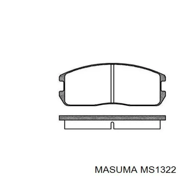 Колодки Masuma MS1322 цена, от 17.93 USD