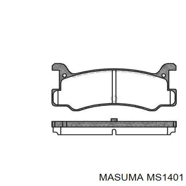 MS1401 Masuma Колодки передние