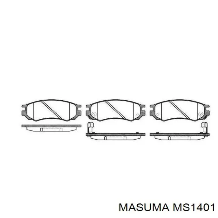 Колодки Masuma MS1401 цена, от 18.72 USD