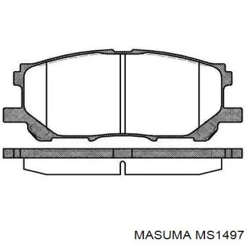 Колодки Masuma MS1497 цена, от 27.95 USD