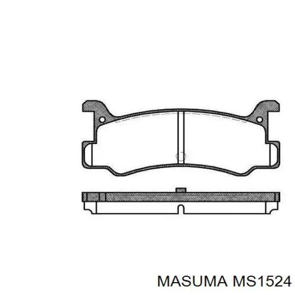 Передние тормозные колодки MS1524 Masuma