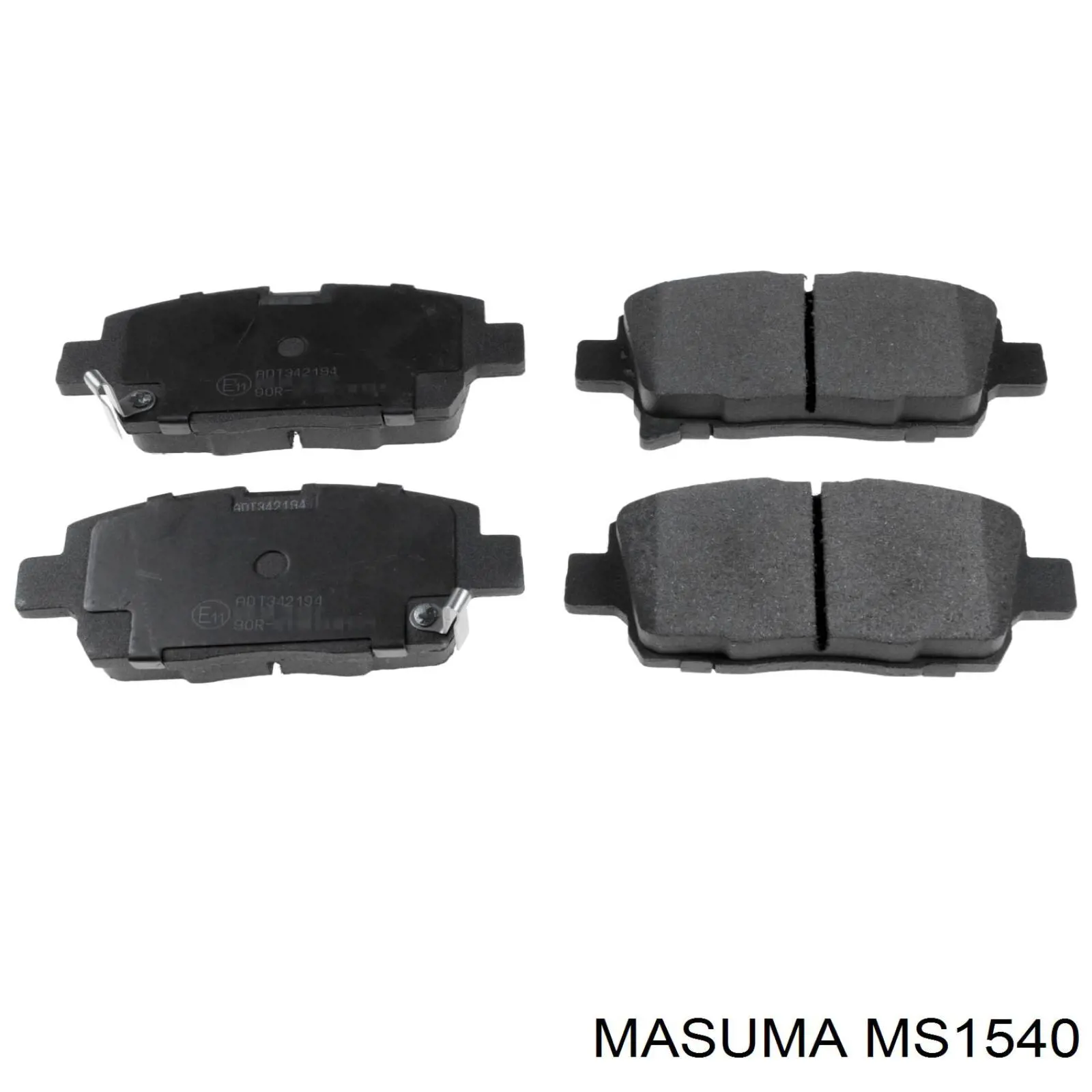 Передние тормозные колодки MS1540 Masuma