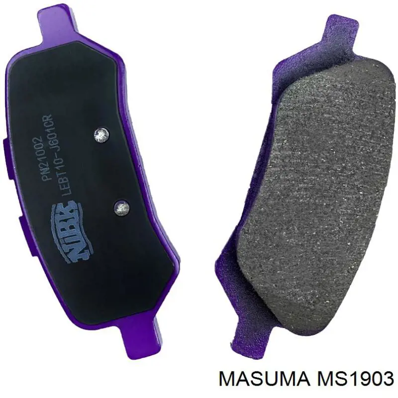 Колодки дисковые  Masuma MS1903 цена, от 21.56 USD