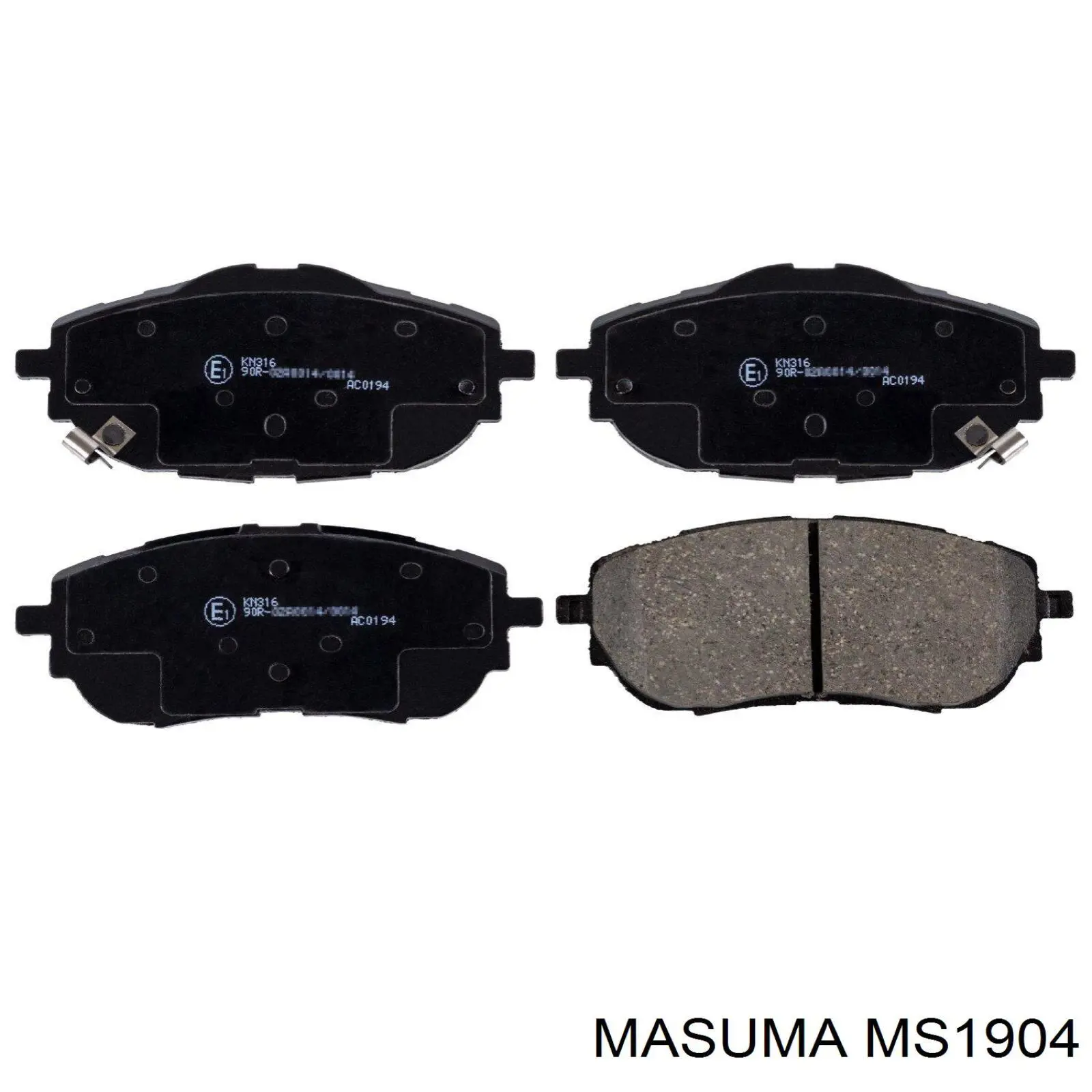 MS1904 Masuma колодки тормозные передние дисковые