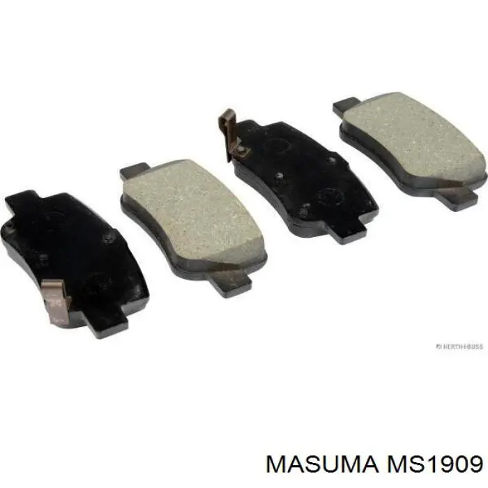Колодки дисковые  Masuma MS1909 цена, от 23.26 USD