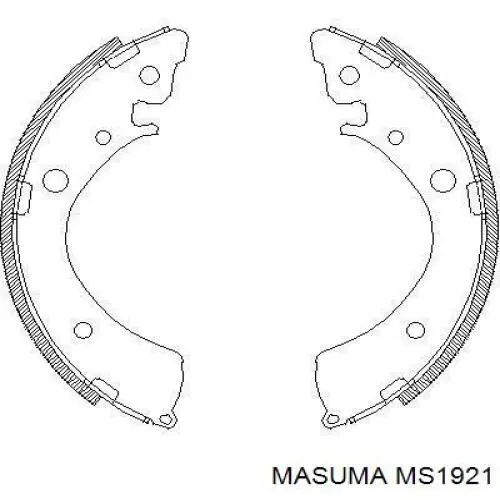 Купить MS1921 Masuma Колодки тормозные