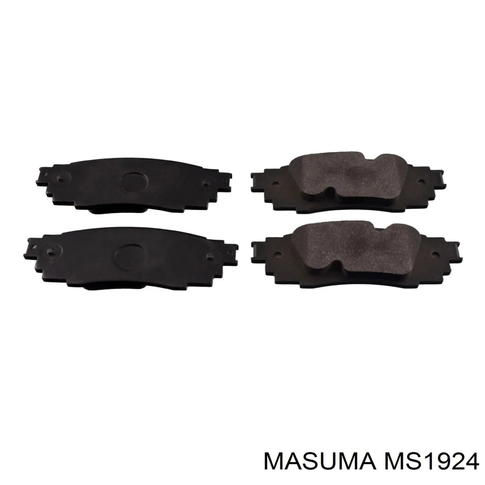 Колодки тормозные задние дисковые Masuma MS1924