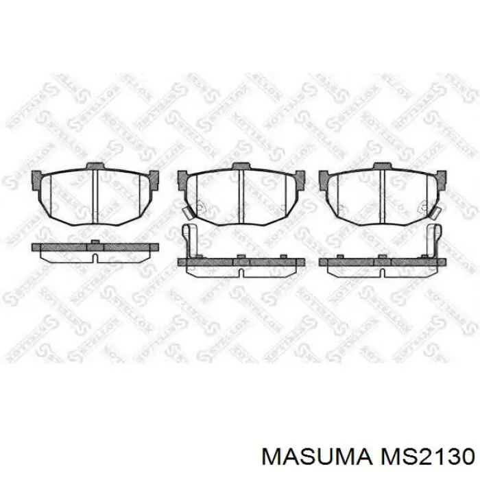 MS2130 Masuma Колодки тормозные дисковые комплект