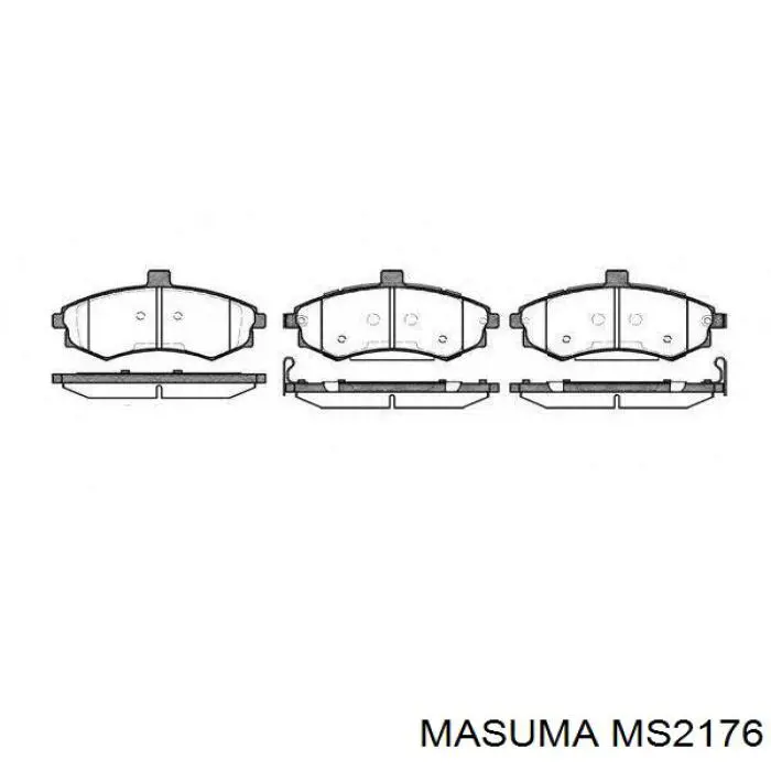 Передние тормозные колодки MS2176 Masuma