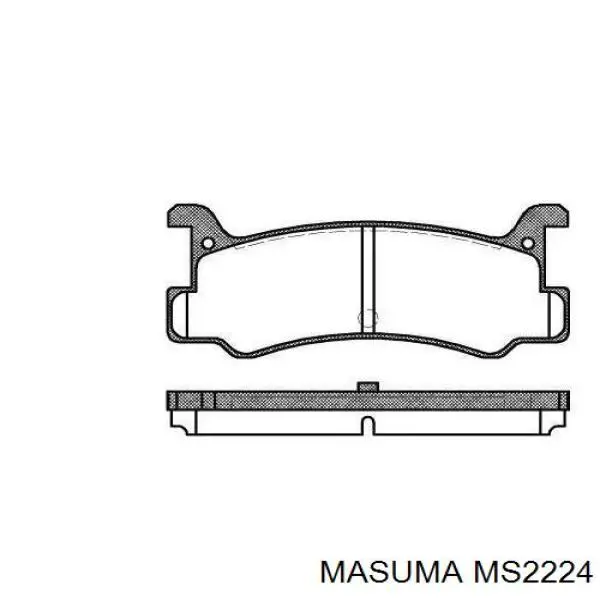Задние тормозные колодки MS2224 Masuma