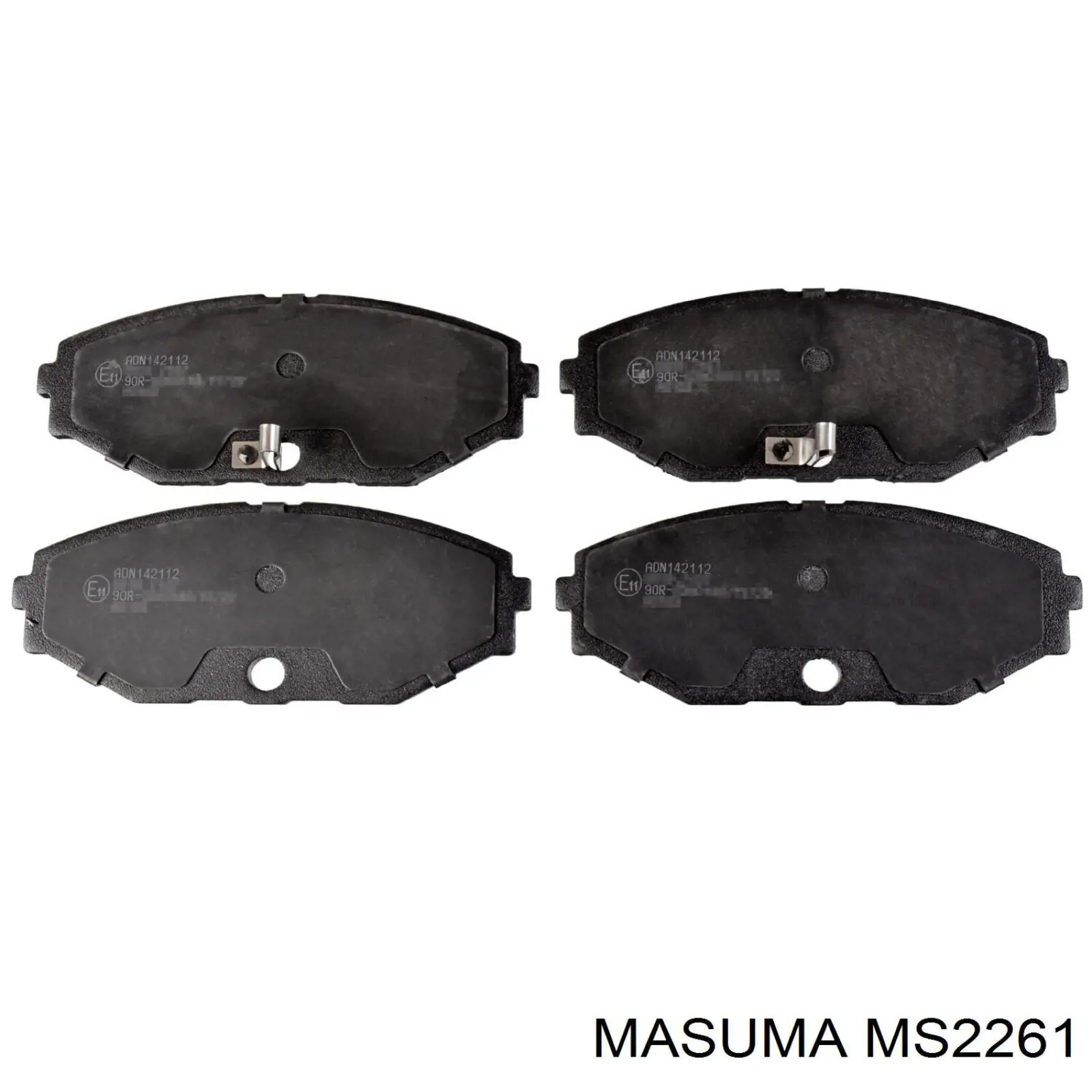 MS2261 Masuma передние тормозные колодки