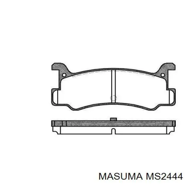 Передние тормозные колодки MS2444 Masuma