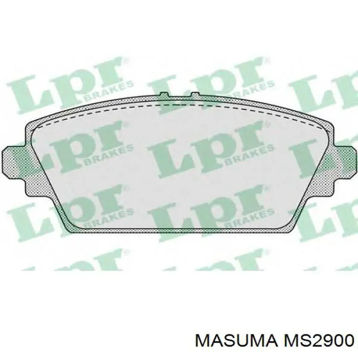 Купить MS2900 Masuma Колодки тормозные