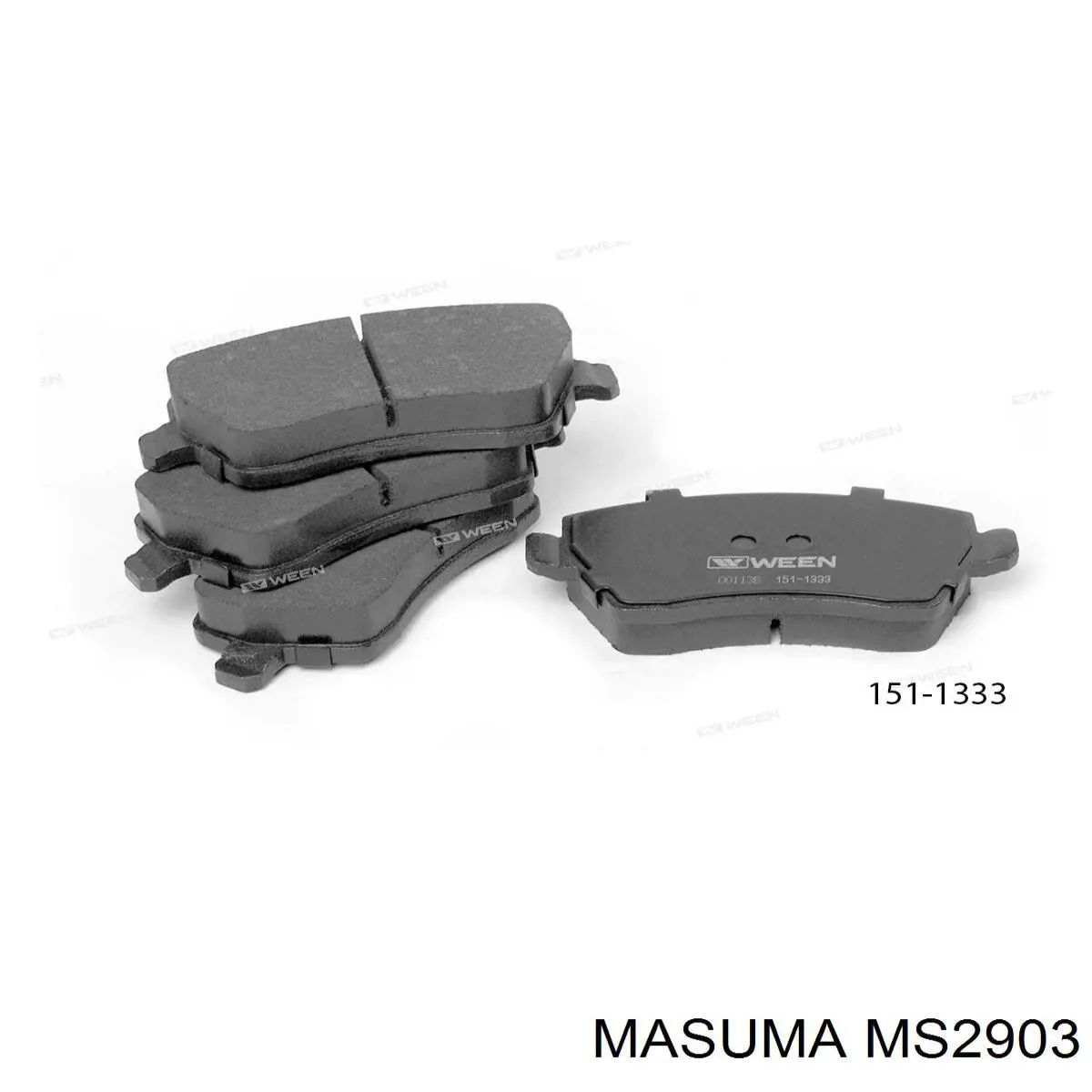 MS2903 Masuma Колодки передние