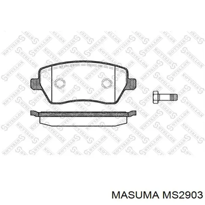 Колодки Masuma MS2903 цена, от 23.49 USD