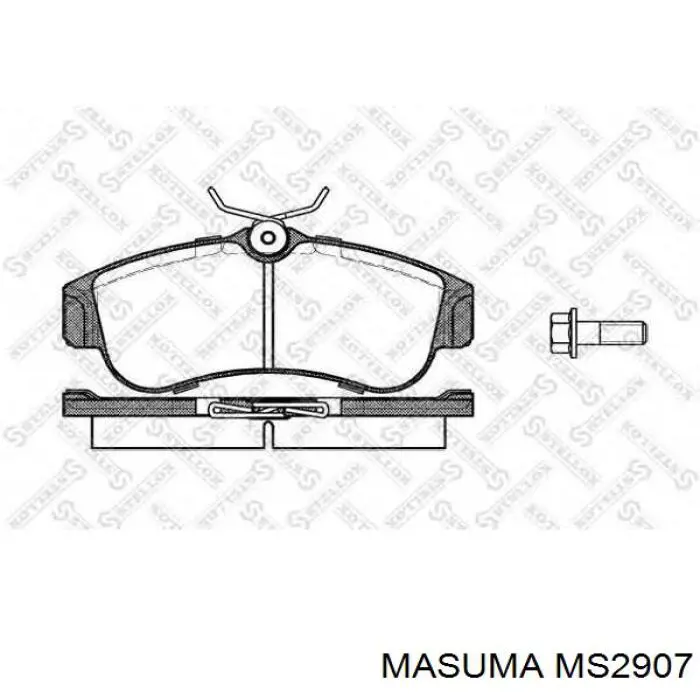 Купить MS2907 Masuma Колодки тормозные