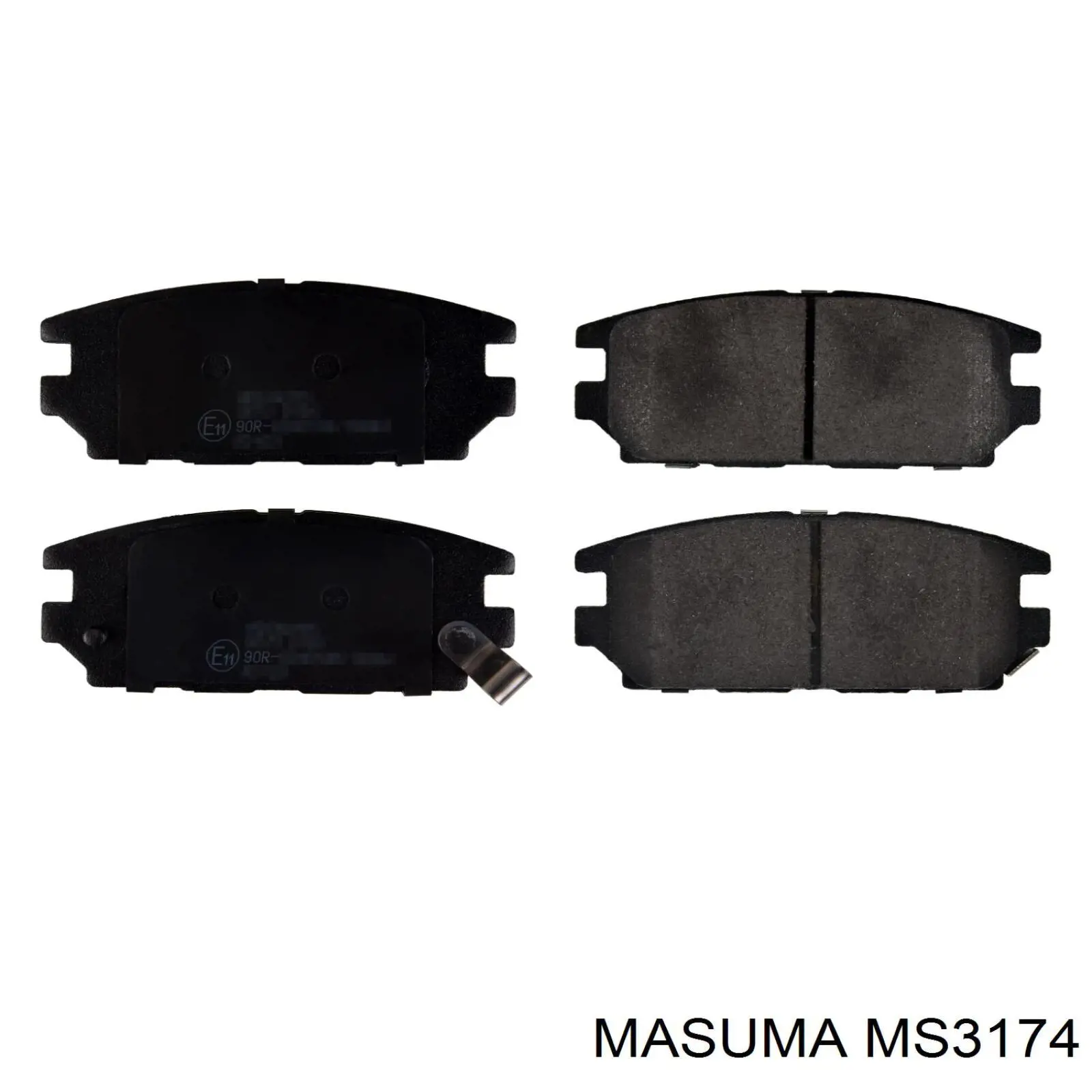 Колодки тормозные задние дисковые MASUMA MS3174