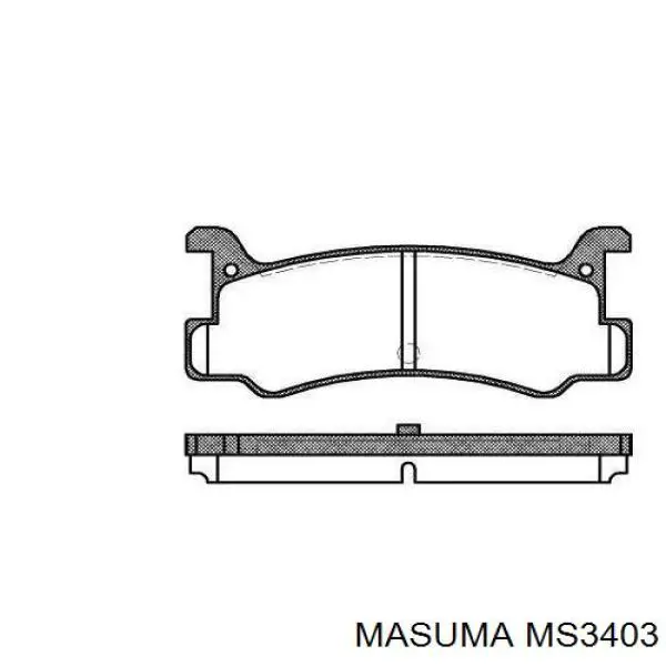 MS3403 Masuma Колодки передние