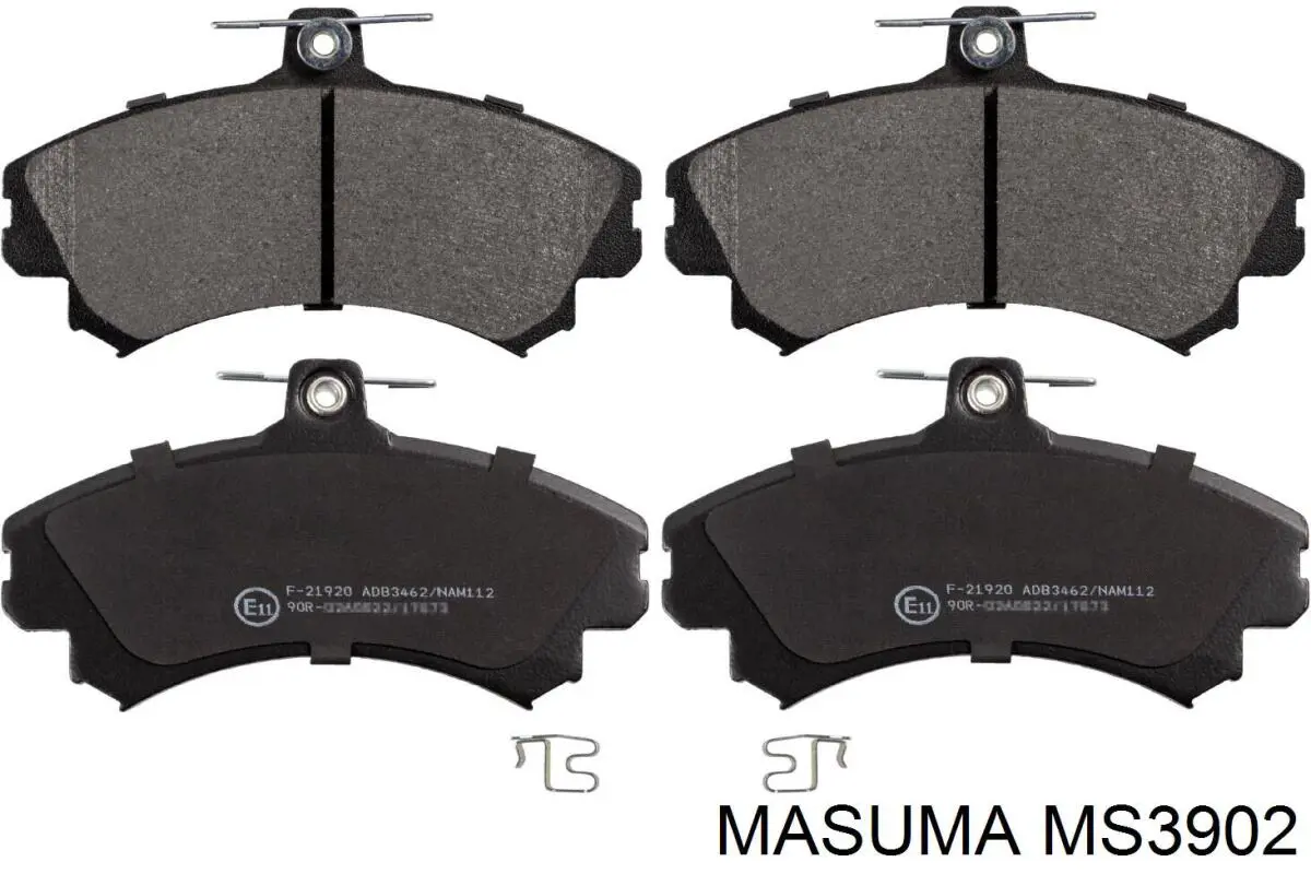 Передние тормозные колодки MS3902 Masuma