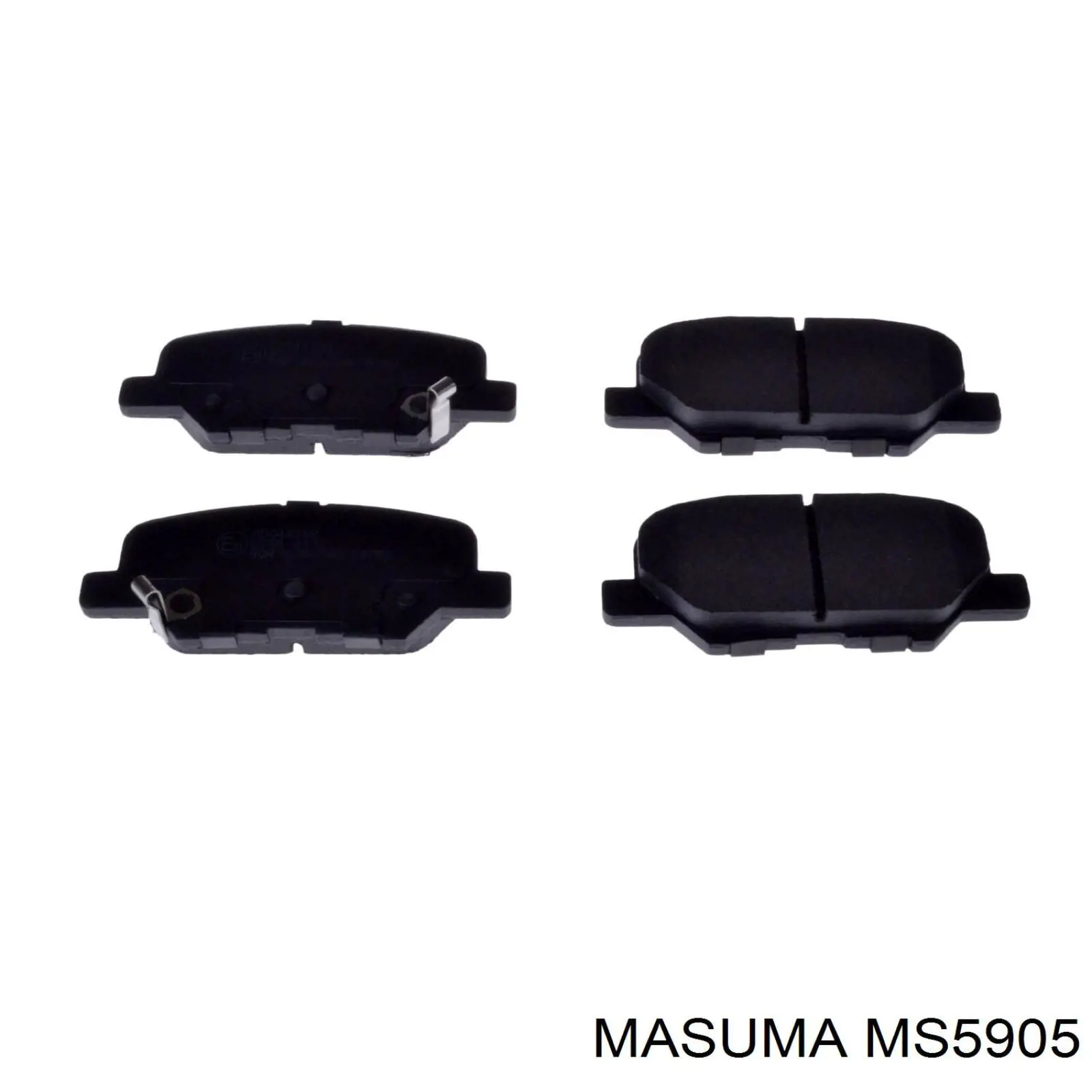 Колодки тормозные задние дисковые Masuma MS5905