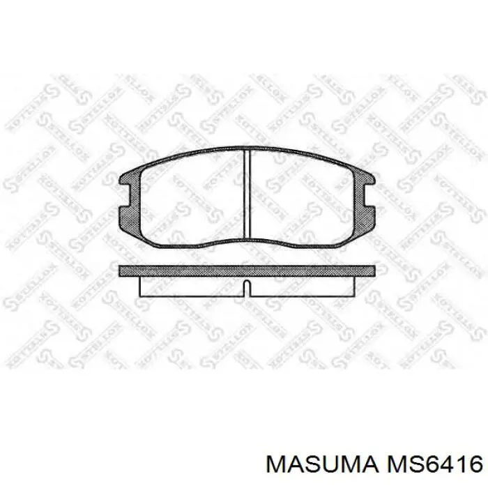 MS6416 Masuma Колодки передние