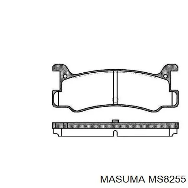 Колодки гальмові задні, дискові MS8255 Masuma