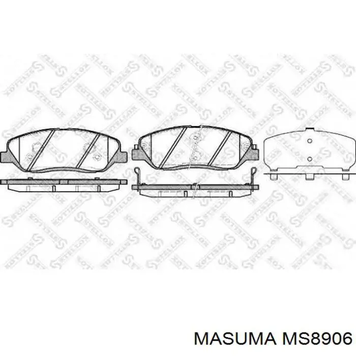 MS8906 Masuma Колодки тормозные дисковые комплект