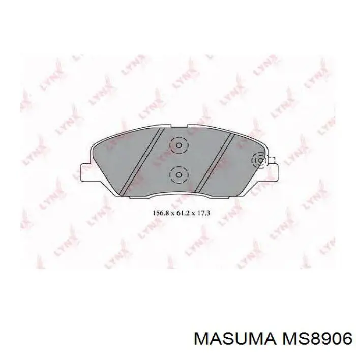 Задние тормозные колодки MS8906 Masuma