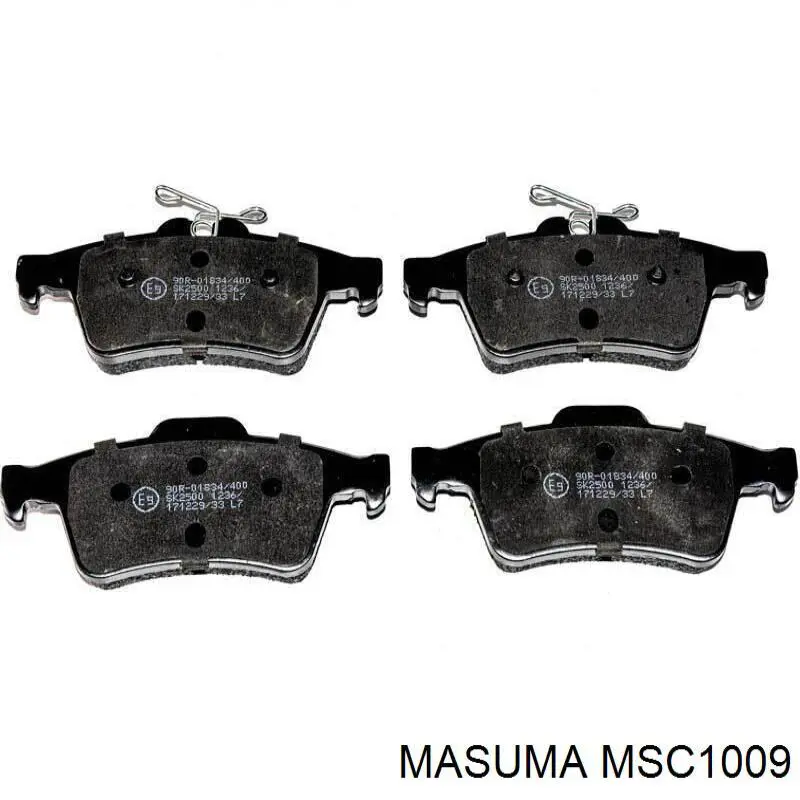 MSC1009 Masuma Колодки тормозные дисковые комплект