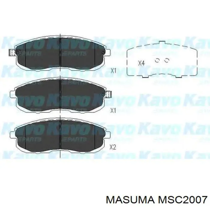 Купить MSC2007 Masuma Колодки тормозные